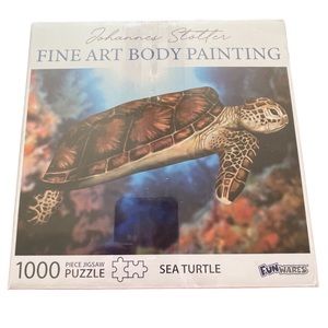 NIP Sealed Sea Turtle Jigsaw Puzzle Fine Art Body By Johannes Stotter 1000 Piece